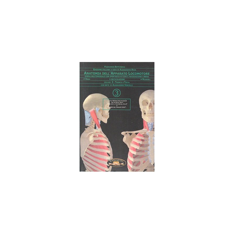 ANATOMIA DELL'APPARATO LOCOMOTORE - TRONCO E TESTA - CD-ROM Multimediale